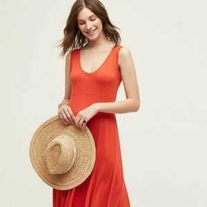 Anthropologie Maeve V Neck Swing Dress